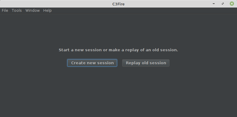 Select Create Session